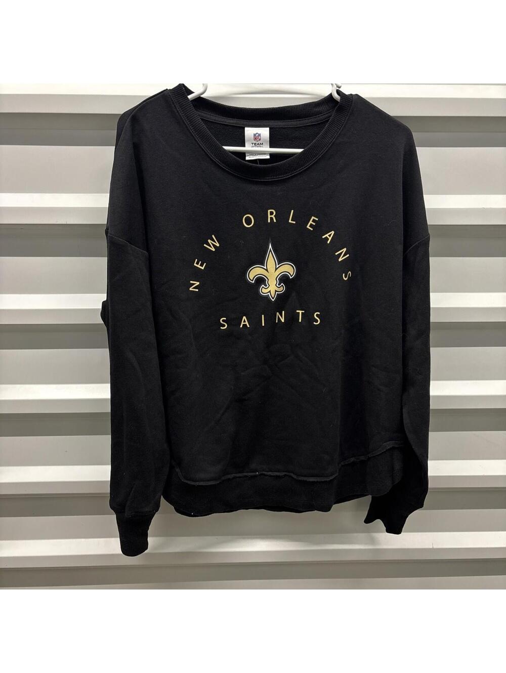 Women's Size M NFL Team Apparel New Orleans Saints Sweater Pullover